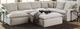 Jackson Furniture Harper 4-Piece Oyster Left Side Facing U-Shape Chaise Sectional-0