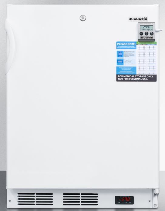 Accucold® 24" 3.5 Cu. Ft. White Built In All-Freezer-0