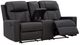 Benchcraft® Mackmenville Carbon Double Manual Reclining Loveseat with Console-2
