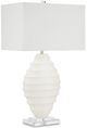 Currey & Company Abbeville White Table Lamp-1