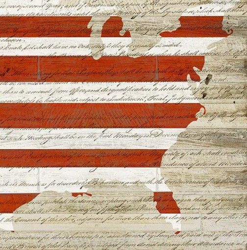 Classy Art American Flag by Daniela Santiago Wall Art-1