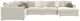 Jackson Furniture Ritzy 6-Piece Bone Right-Arm Facing Sectional and Chaise-3