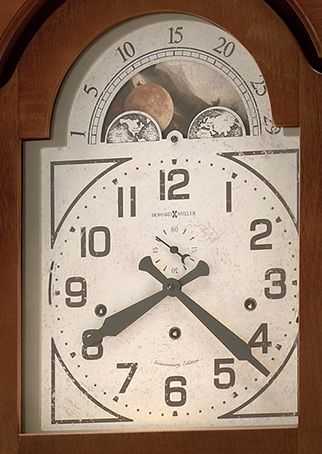 Howard Miller® Roderick IV Cherry Bordeaux Floor Clock-1
