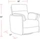 Parker House® Radius Tatum River Rock Power Swivel Glider Recliner-3