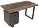 Fairfield® Live Edge Brown Desk with Black Base-3