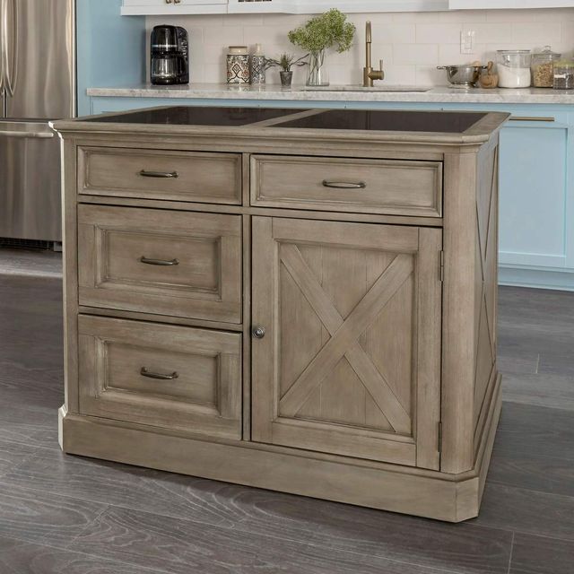 homestyles® Mountain Lodge Gray Kitchen Island-1