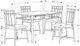 Monarch Specialties Inc. 5 Piece Espresso Marble/Bronze Dining Room Set-4