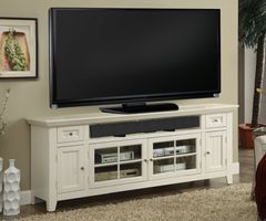 Parker House® Tidewater Vintage White 72" TV Console