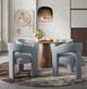 Jofran Inc. Gwen Blue Upholstered Dining Arm Chair-1