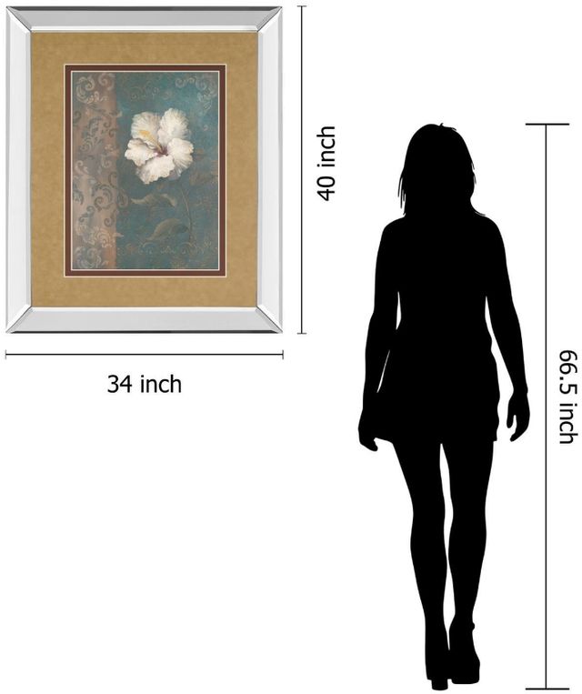 Classy Living Vivian Flasch Floral Trans Il 34"W Wall Art-2