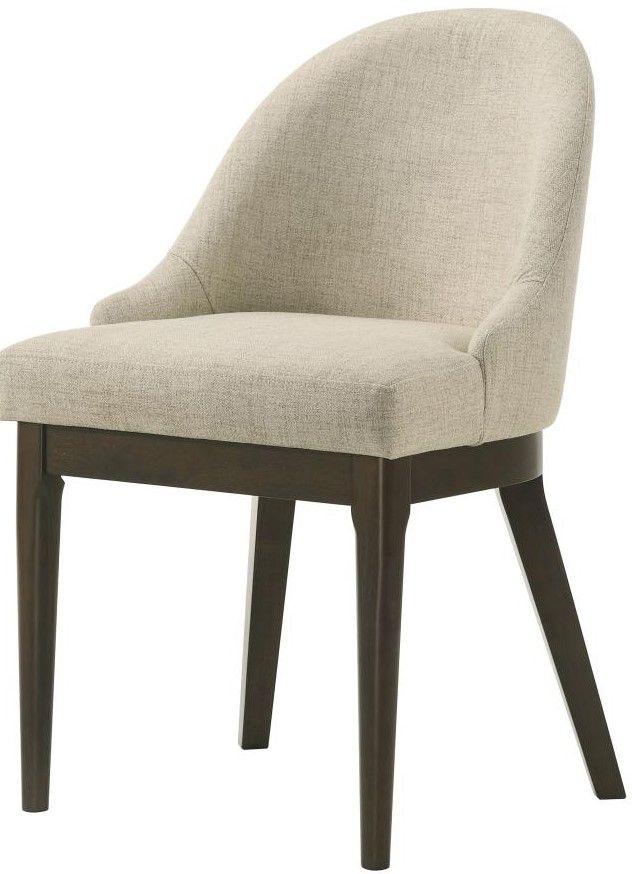 Coaster® Reseda Ash Brown/Beige Upholstered Dining Side Chair-2