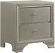 Crown Mark Lyssa Champagne Nightstand-0