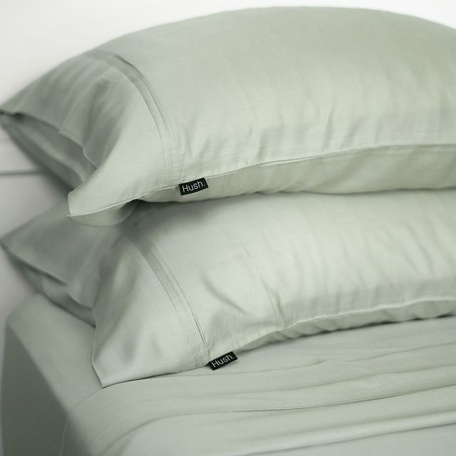 Hush Iced 4-Piece Sage Twin Bamboo Cooling Sheets and Pillowcase Set-4
