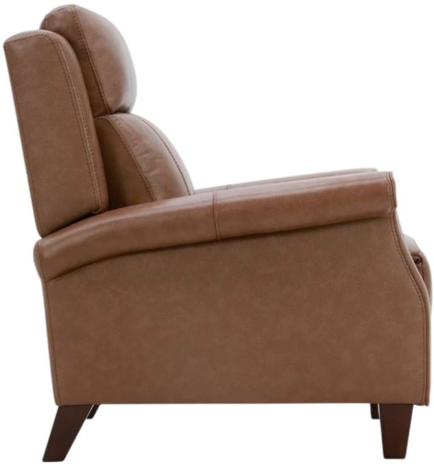 Liberty Furniture Raleigh York Chestnut Leather Manual Pushback Recliner-4