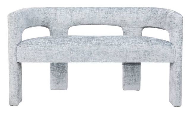 Jofran Inc. Urban Archive Gwen Blue Upholstered Bench-2
