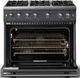 Viking® 5 Series 36" Cast Black Pro Style Gas (LP) Range with Polished Chrome Trim-1