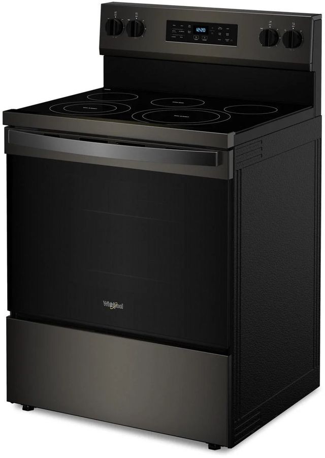 Whirlpool® 30" Black Stainless Steel Freestanding Electric Range-2