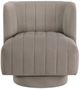 Homelegance® Joyce Taupe Swivel Chair-2