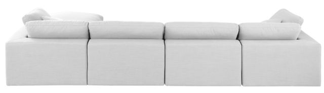 Meridian Furniture Comfy 5-Piece White Sectional-2