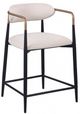 Furniture of America® Streatham 2-Piece Black/White/Gold Counter Chair-0