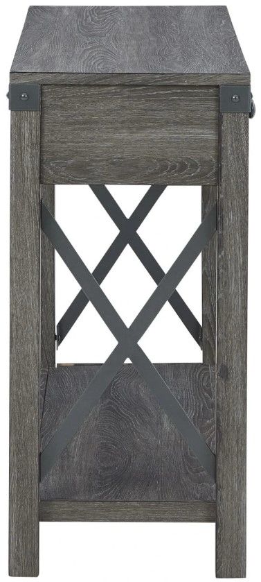 Signature Design by Ashley® Freedan Grayish Brown Console Sofa Table-3