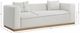 Meridian Furniture Alfie Cream Linen Textured Sofa-4