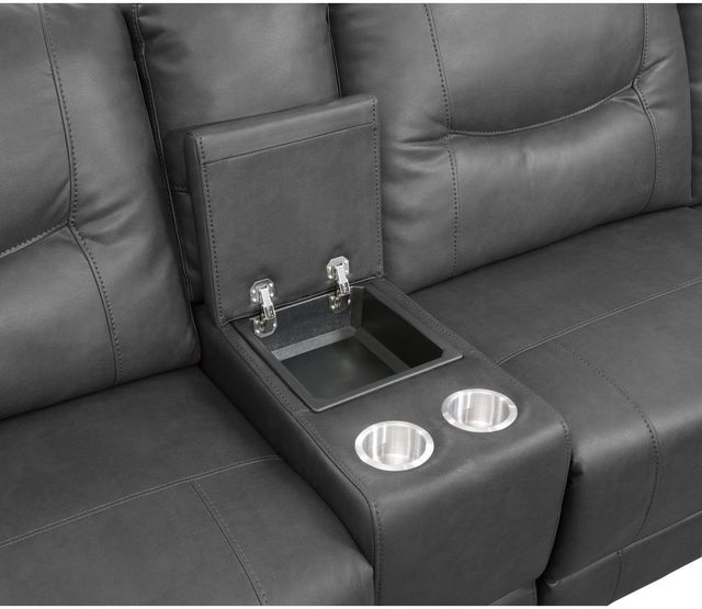 Homelegance® Columbus 6-Piece Gray Reclining Sectional with Left Chaise-1