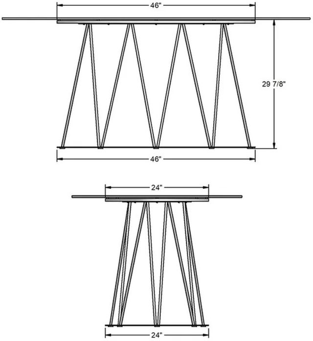 Amisco Customizable Calypso Starstone Rectangular Dining Table-1