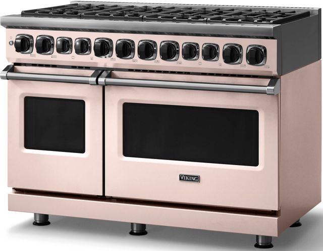 Viking® 7 Series 48'' Blush Sealed Burner Pro Style Dual Fuel Range-3