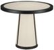 Currey & Company Deanna Black/Ivory Raffia Entry Table-0