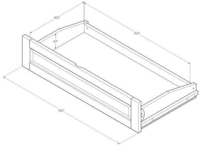 Kodiak Furniture Phoenix Espresso Queen Futon Frame with Storage-2