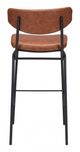 Zuo Modern Sharon Vintage Brown Bar Chair-3
