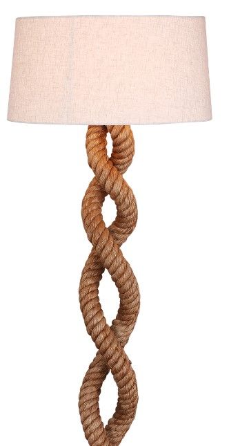 Home Trends & Design Vintage Brown Floor Lamp -1