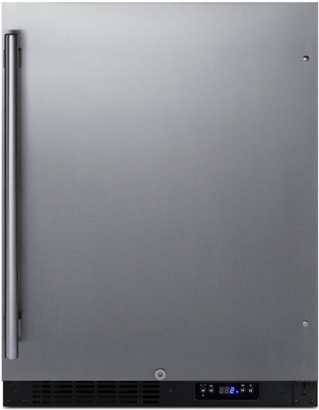 Summit® 24" 4.0 Cu. Ft. Stainless Steel Undercounter Freezer-0