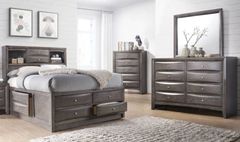 American Wholesale Furniture Emily 3-Piece Grey Queen Bedroom Set