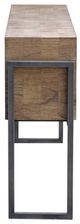 Uttermost® Nevis Light Oatmeal Wash Console Table with Aged Iron Frame-4