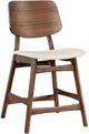 New Classic® Home Furnishings Oscar 5-Piece Natural Beige/Walnut Counter Dining Set-3