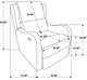 Coaster® Kelsey Ivory Manual Recliner-3