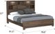 Emerald Home Peyton Brown King Bookcase Bed-2