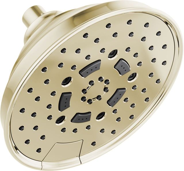 Brizo Essential™ Brilliance® Polished Nicke Classic Round H2Okinetic® Multi-Function Wall Mount Shower Head-0