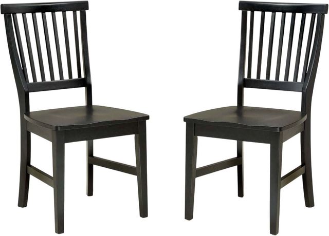 homestyles® Arts & Crafts 2-Piece Black Chair-4