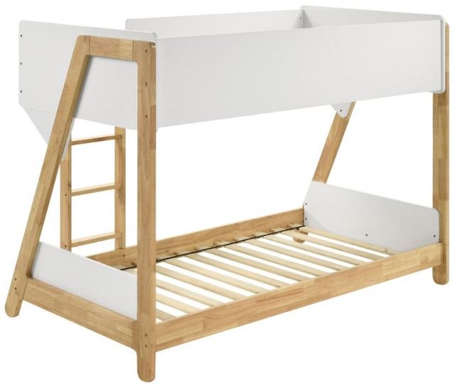 Coaster® Wyatt Natural/White Twin Over Twin Bunk Bed-2