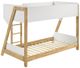 Coaster® Wyatt Natural/White Twin Over Twin Bunk Bed-2