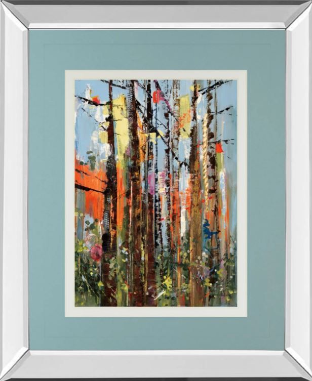 Classy Art Eclectic Forest by Rebecca Meyers Mirror Framed Wall Art-0