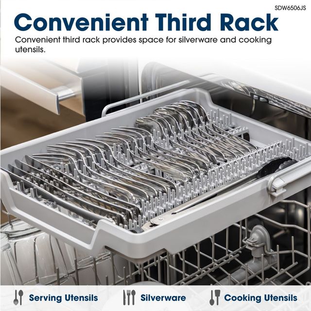 Sharp® 24" Stainless Steel Front Control Built In Dishwasher-10