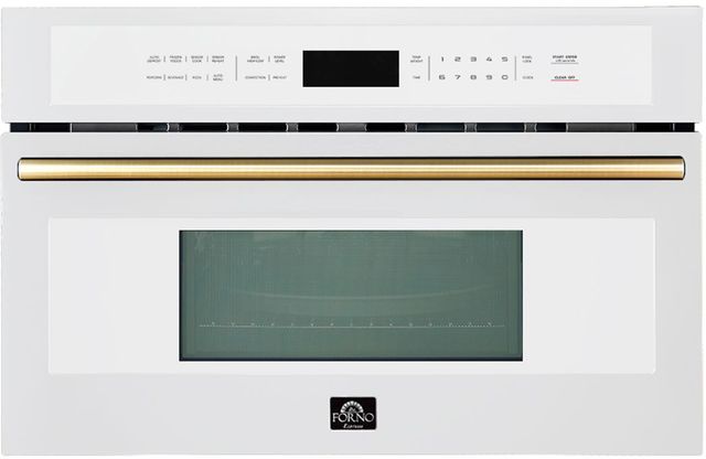 FORNO® Oliena Series Espresso 1.6 Cu. Ft. White Built In Microwave -0