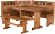 Sunny Designs™ Sedona 4-Piece Rustic Oak Breakfast Nook Set-0