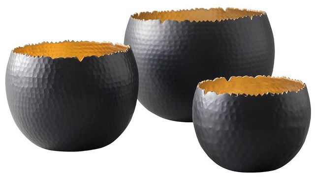 Signature Design by Ashley® Claudine Black/Gold Black/Gold Bowl Set-0