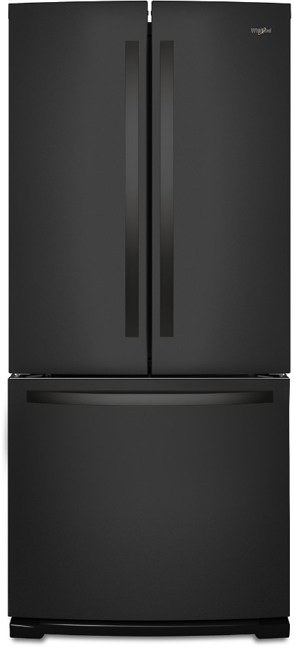 Réfrigérateur à portes françaises de 30 po Whirlpool® de 19,7 pi³ - Noir *S25