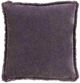 Surya Washed Cotton Velvet Bright Purple 20"x20" Pillow Shell with Down Insert-0